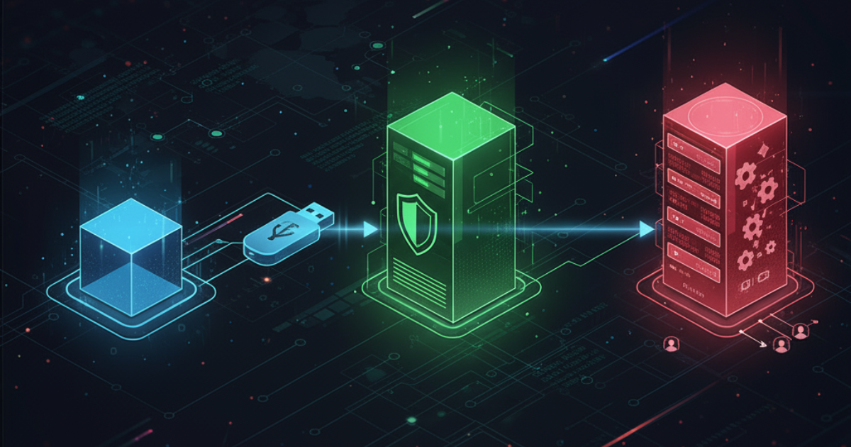 企業級 Git 裸儲存庫實戰：氣隙環境的四層架構開發流程